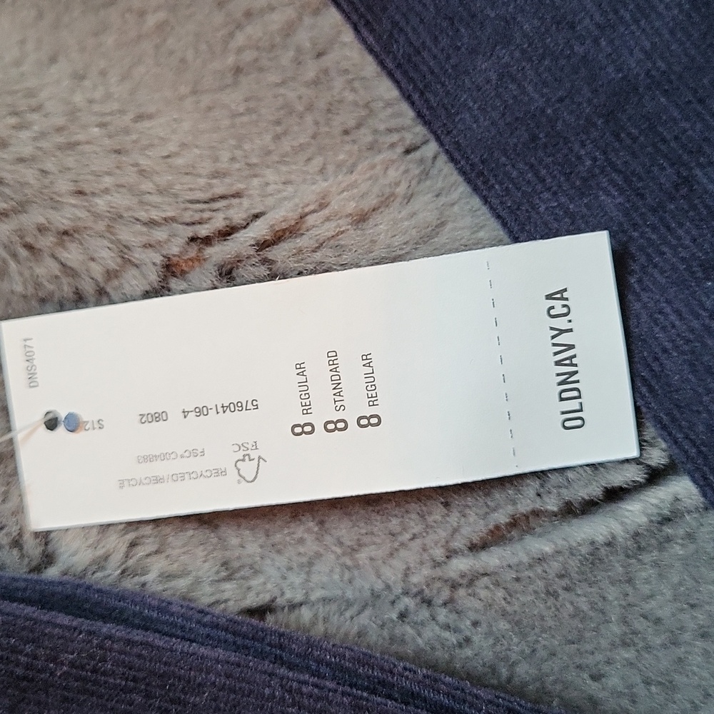 Corduroy Low-Rise Slim Leg Pants From Old Navy Size 8, New! - Picture 2 of 13